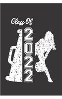 Class of 2022: Cheerleader & Megaphone Blank Notebook Graduation 2022 & Gift