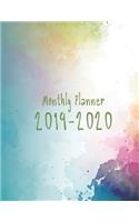 2019-2020 Monthly Planner: Academic Planner 24 Months Calendar with Monthly Tabs, Two Years, Flexible Cover Appointment Notebook, 8.5" x 11", 102 Pagess
