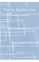 Thirty Bucket List Journal
