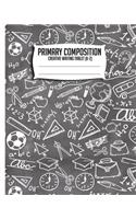 Primary Composition Creative Writing Tablet (K-2): Primary Journal, Primary Composition book, Kindergarten, 1st Grade, 2nd Grade notebook, 7.5x9.25 Chalkboard K-2