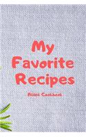 My Favorite Recipes Blank Cookbook
