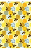 Journal Notebook Honey Bees Pattern 1: 110 Page Lined and Numbered Journal With Index Pages In Portable 6 x 9 Size, Perfect For Writing, Taking Notes, List Making, Journaling and Doodling(35 Noteworthy Series Lined)