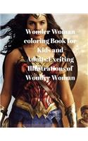 Wonder Woman Coloring Book for Kids and Adults