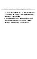 Hehs98137 Consumer Health Care Information: Many Quality Commission Disclosure Recommendations Are Not Current Practice