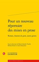 Pour Un Nouveau Repertoire Des Mises En Prose