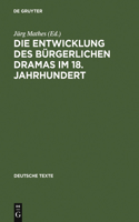 Entwicklung des bürgerlichen Dramas im 18. Jahrhundert