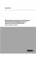 Übertragung von Strukturen und Prozessen einer Non-Profit Organisation auf ein gewinnorientiertes Unternehmen