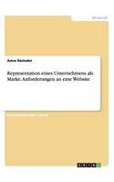 Representation eines Unternehmens als Marke. Anforderungen an eine Website