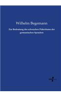 Zur Bedeutung des schwachen Präteritums der germanischen Sprachen