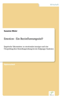 Emotion - Ein Beeinflussungsziel?