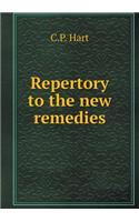 Repertory to the New Remedies