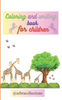 Coloring and writing book for children