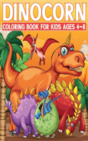 Dinocorn Coloring Book for Kids