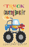 Truck Coloring Book For Kids