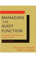 Managing the Audit Function