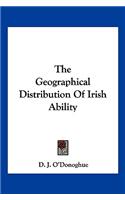 Geographical Distribution Of Irish Ability