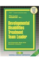 Developmental Disabilities Treatment Team Leader