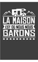 La Maison Est Où Nous Nous Garons: Cahier à pois de 120 pages à ranger pour les entrées de toutes sortes