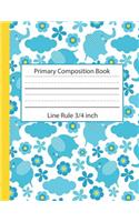 Primary Composition Book Line Rule 3/4 inch