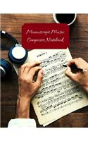 Manuscript Music Composer Notebook