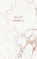 Bullet Journal: Soft White Marble and Rose Gold - Dot Grid Bullet Journal Notebook, Gift for Women and Teen Girls (8 x 10 - 120 pages)