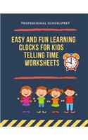 Easy and Fun Learning Clocks for Kids Telling Time Worksheets