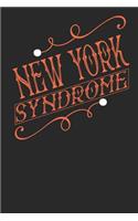 New York Syndrome: New York Notebook New York Vacation Journal Handlettering Diary I Logbook 110 Journal Paper Pages New York Buch 6 x 9