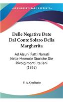 Delle Negative Date Dal Conte Solaro Della Margherita