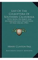 List of the Coleoptera of Southern California