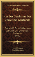 Aus Der Geschichte Der Universitat Greifswald