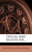 Official Army Register for ..