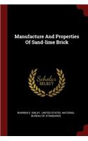 Manufacture and Properties of Sand-Lime Brick