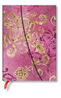 Paperblanks Polished Pearl Belle Époque Hardcover MIDI Lined Wrap Closure 144 Pg 120 GSM