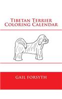 Tibetan Terrier Coloring Calendar: (English)