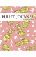 Bullet Journal Notebook, Dotted Grid, Graph Grid-Lined Paper, Large, 8x10, 150 Pages: Tropical Fruit Pineapple Sweet Pink Soft Covers: Master Journaling with Bullet Guide System Professional Journal