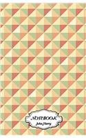 Notebook Journal Dot-grid, Graph, Lined, Blank No Lined - Triangle: Small Pocket Notebook Journal Diary: 1