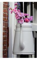 White Watering Can Flower Pot Journal
