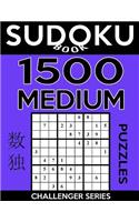 Sudoku Book 1,500 Medium Puzzles: Sudoku Puzzle Book With Only One Level of Difficulty