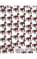 Unicorn Sketchbook - Cute Brown (Unicorn Design)