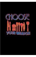 Choose your weapon utensils: Hangman Puzzles - Mini Game - Clever Kids - 110 Lined pages - 6 x 9 in - 15.24 x 22.86 cm - Single Player - Funny Great Gift