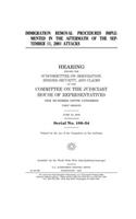 Immigration removal procedures implemented in the aftermath of the September 11, 2001 attacks