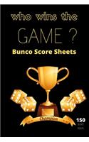 Bunco score sheets