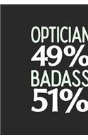 Optician 49 % BADASS 51 %