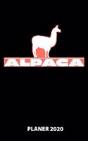 Alpaca Planer 2020: 140 Vorgefertigte Seiten - Ca. Din A5 - 12 Monate - Kalender - Wochenplaner - Monatsplaner -Tagesplaner - Timer - Terminplaner - Studentenplaner - S