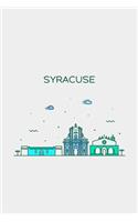Syracuse Italy Minimalist Travel Notebook [Lined] [6x9] [110 pages]