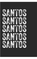 Name SANTOS Journal Customized Gift For SANTOS A beautiful personalized