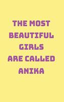 Anika Girl Woman Notebook