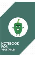 Notebook for Vegetables