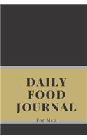 Daily Food Journal For Men