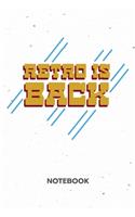 Retro Is Back: NOTEBOOK Ruled Retro Journal - Lined Senior Organizer 80s Summer Planner - Girlfriend Gift Idea Boyfriend - 1980s Party Diary 6x9 Inch Eighties Soft